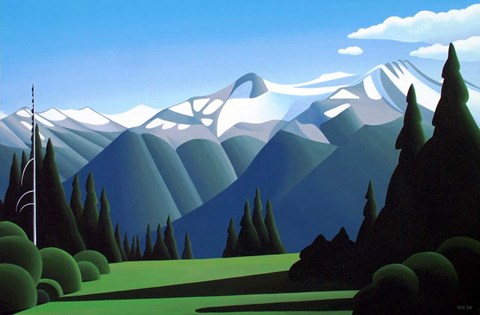 Framed Summer Alpine Print