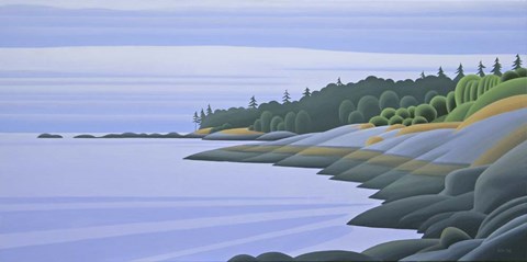 Framed Arbutus Point Clouds Print