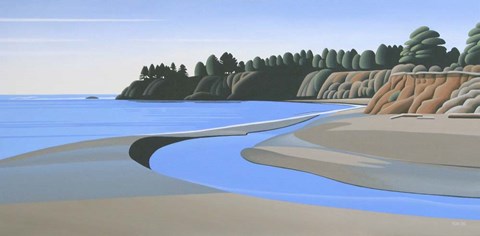 Framed Red Bluffs Print