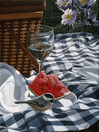 Framed Checkered Cloth Print