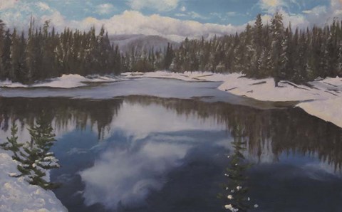 Framed Near Lewis Lake Print