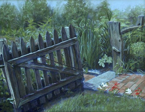 Framed Fence Gate Print