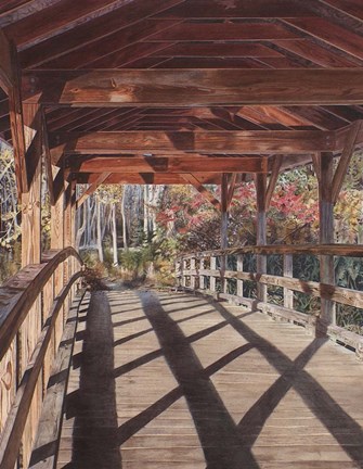 Framed Over the River Print