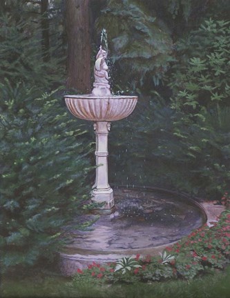 Framed Plein Air in the Garden Print