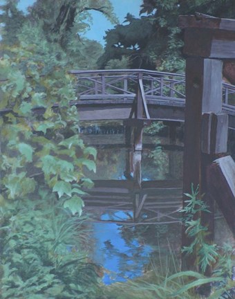 Framed Plein Air Bridge Reflections Print