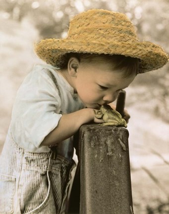 Framed Princess Frog Print