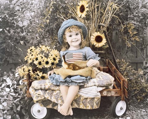 Framed Sunflower Smile Print