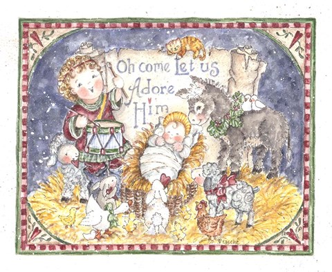 Framed Let us Adore Him Print