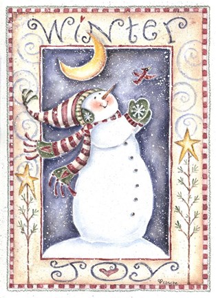 Framed Winter Joy Print