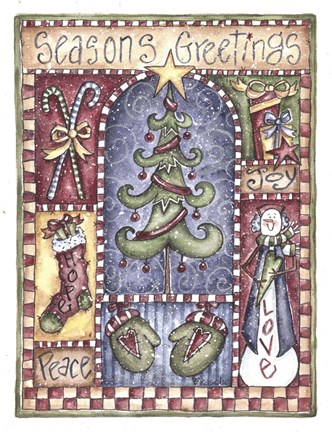 Framed Seasons Greetings Print
