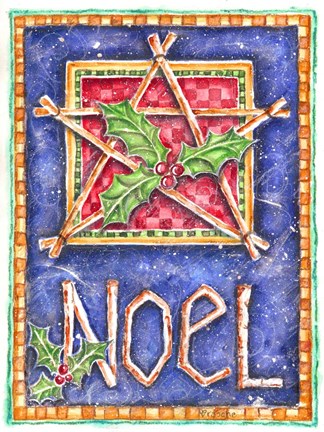 Framed Noel Star Print