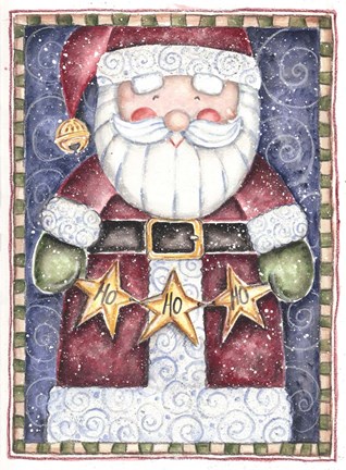 Framed Ho Ho Ho Santa Print