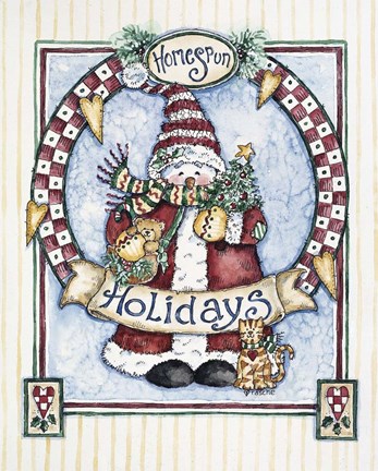 Framed Homespun Holidays Print