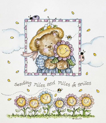 Framed Miles Of Smiles Print