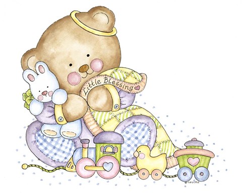 Framed Little Blessing Print