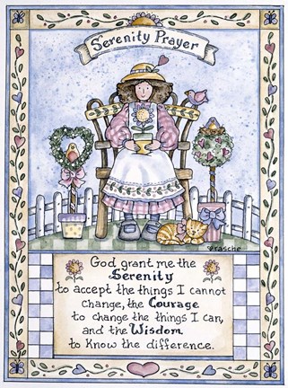 Framed Serenity Prayer Print
