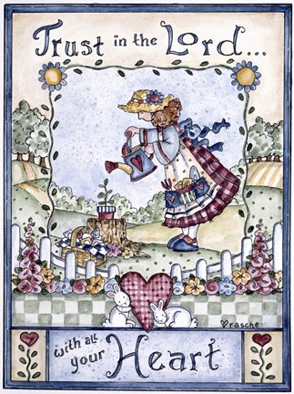 Framed Trust In The Lord 2 Print