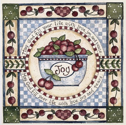 Framed Love, Joy, Peace Print