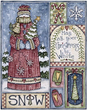 Framed White Christmas Print