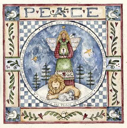 Framed Christmas Peace Print