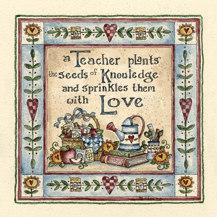 Framed Seeds Of Knowledge Print