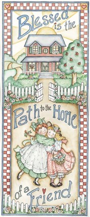 Framed Blessed Is The Path Print