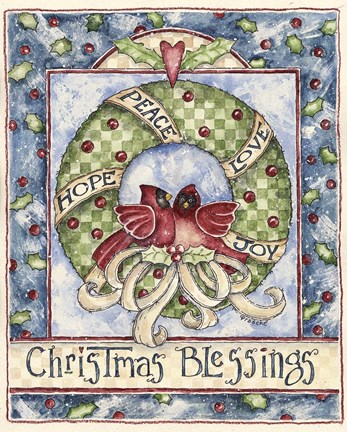 Framed Christmas Blessing 2 Print