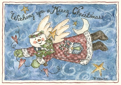 Framed Wishing You A Merry Christmas Print