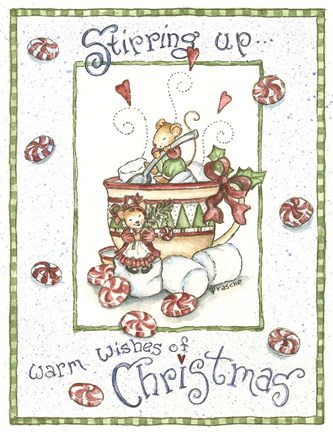 Framed Warm Wishes Of Christmas Print