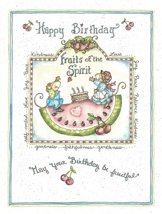 Framed Happy Birthday Print