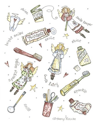 Framed Dental Tooth Fairy Print