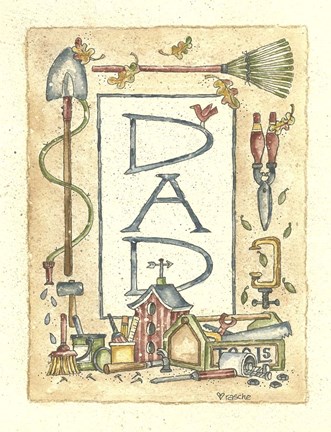 Framed Dad Border Print