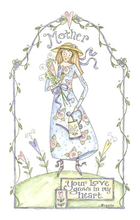 Framed Mother On Hill Print