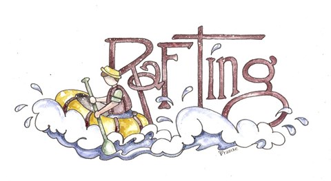 Framed Rafting Print