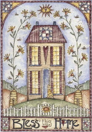 Framed Bless This Home Print