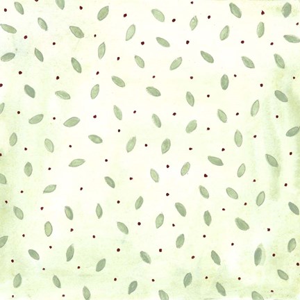 Framed Green Pattern 1 Print