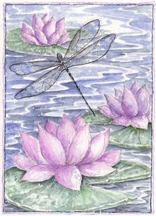 Framed Dragonfly Print