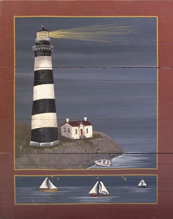 Framed Lighthouse 4 Print