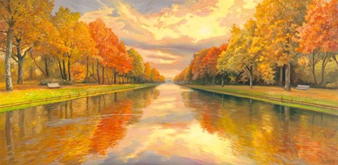 Framed Boulevard sull Acqua Print