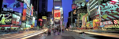 Framed Times Square facing North, NYC Print