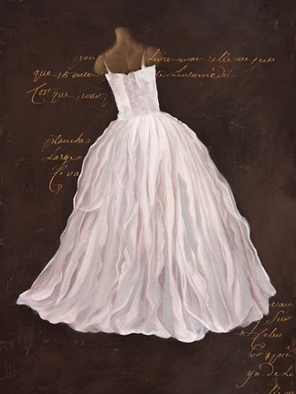 Framed Dressed in White I Print