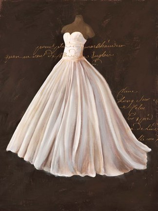 Framed Dressed in White II Print