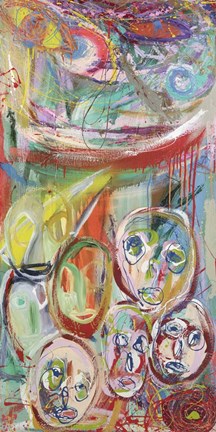 Framed Facebook People I Print