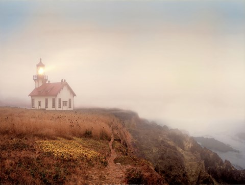 Framed Point Cabrillo Lighthouse Print