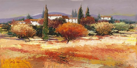 Framed Colline Assolate Print