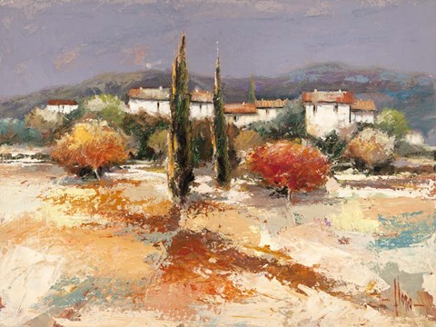 Framed Borgo nel Sole Print