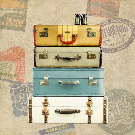 Framed Bagage a Man I Print