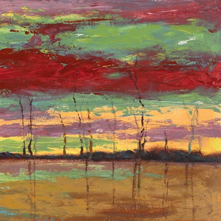 Framed Tramonto sul Bosco III Print