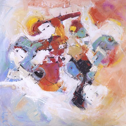 Framed Il Pennello Girava Vorticosamente Print