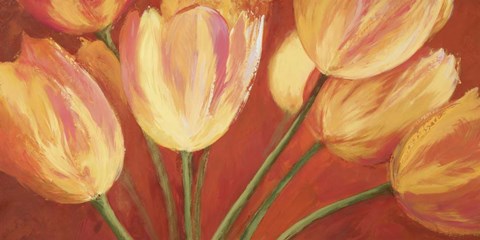 Framed Orange Tulips Print